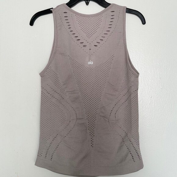 Alo Yoga Lark Tank Lavender Cloud Heather Like New - Picture 3 of 4